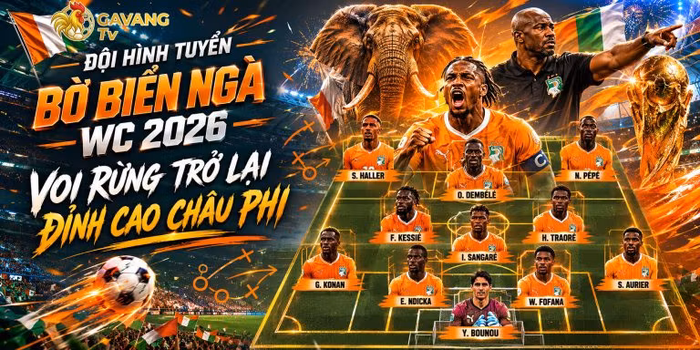 Đội hình tuyển Bờ Biển Ngà WC 2026: Voi rừng trở lại đỉnh cao châu Phi